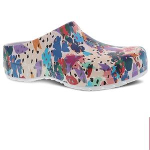 Dansko Rubber Clog - Kane Flower Party - Like New Condition - Size 8
